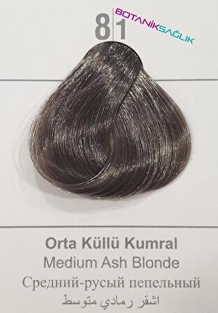 Colorx Saç Boyası İkili Set - 8.1 ORTA KÜLLÜ KUMRAL
