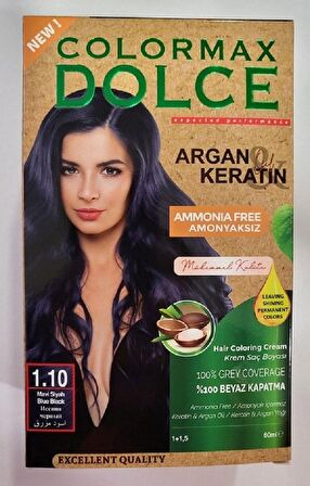 Colormax Amonyaksız Saç Boyası - 1.10 Mavi Siyah