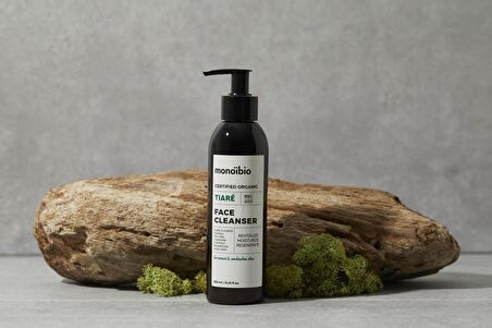 Monoibio Tiare Yağlı Cilt için Temizleyici Vegan Yüz Temizleme Jeli 250 ml 