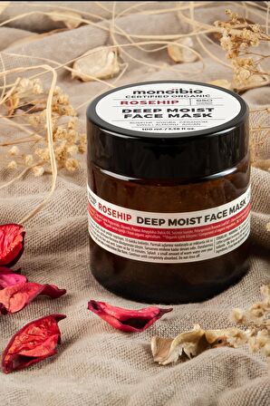 Organik Yüz Bakım Maskesi - Rosehip Derinlemesine Nemlendirici  Yüz Maskesi - Vegan 100 ml