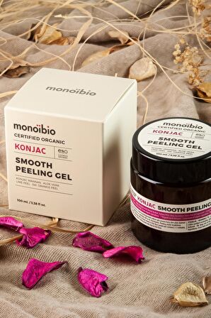 Organik Nemlendirici Peeling Jel - Konjac Peeling Sivilce Akne Karşıtı Peeling - Vegan 100 ml