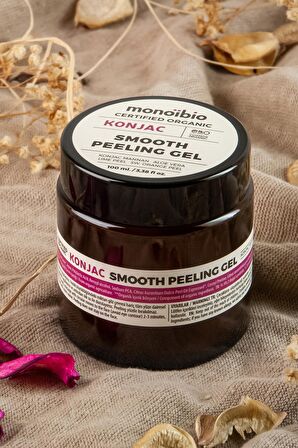 Organik Nemlendirici Peeling Jel - Konjac Peeling Sivilce Akne Karşıtı Peeling - Vegan 100 ml