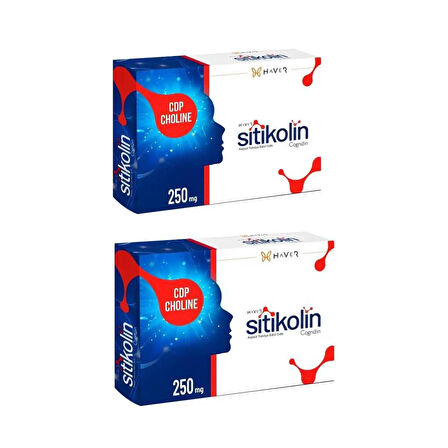 Haver Sitikolin Cognizin 250 Mg 30 Kapsül - 2 ADET - SKT: 11/2027