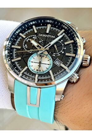 Fonksiyonları Aktif 10 Atm Su Geçirmez Silikon Kordon Çelik Kasa Erkek Kol Saati