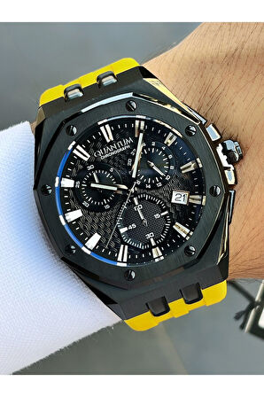 Fonksiyonları Aktif 10 Atm Su Geçirmez Silikon Kordon Çelik Kasa Erkek Kol Saati