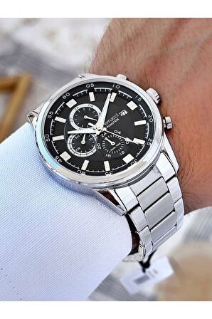 Fonksiyonlu 3 Atm Su Geçirmez Çelik Kordon Erkek Kol Saati