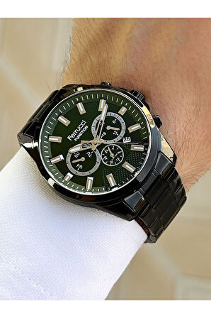 Function Çelik Kordon Siyah Renk Erkek Kol Saati 3 Atm Su Geçirmez