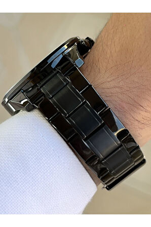 Function Çelik Kordon Siyah Renk Erkek Kol Saati 3 Atm Su Geçirmez