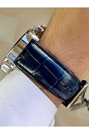 Function Fonksiyonlu Lacivert Renk 3 Atm Su Geçirmez Deri Kordon Erkek Kol Saati