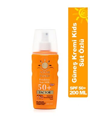 Solar Expert Sun Milk ÇOCUK Kids Güneş Kremi Spf 50+Factor 200 ml