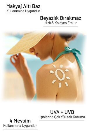 QL Yüz Güneş Kremi  + 50 SPF Faktör Leke Karşıtı 110 ML Çok Yüksek Koruma