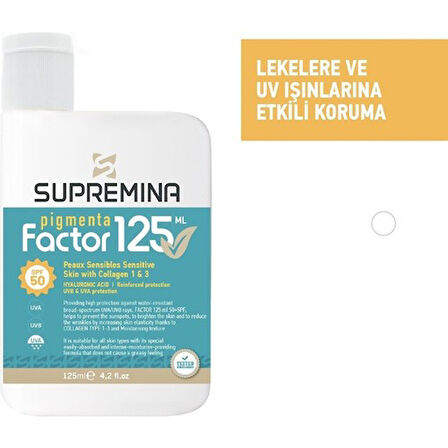 Supremina Pigmenta Spf50+ Factor 125Ml