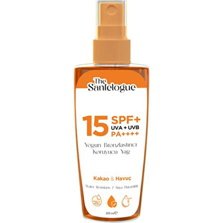 The Santelogue Brozing Cocoa & Carrot Oil Spf15+ 150Ml