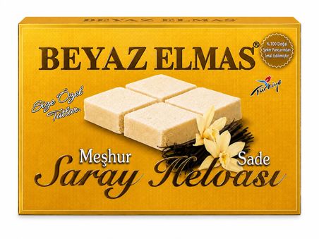 beyaz elmas sade saray helvası 400 gr -  pancar şekerli - geleneksel tel helva - i̇kramlık ve hediyelik