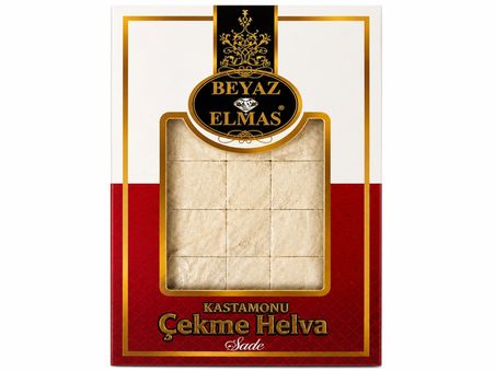 Beyaz Elmas Kastamonu Çekme Helva Sade 410 Gr - Geleneksel Kastamonu Usulü Çekme Helva - Tel Helva