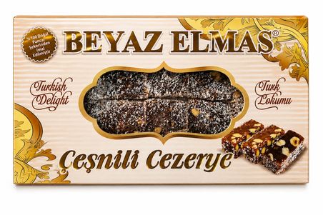 beyaz elmas cezerye 200 gr -  pancar şekerinden üretilmiştir - kuruyemişli geleneksel türk tatlısı