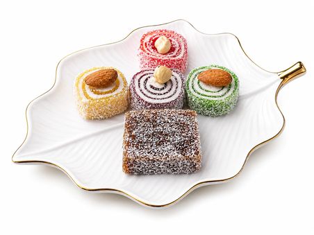 beyaz elmas beyas elmas kare cevizli bademli lokum 400 gr - glikoz i̇çermez -  pancar şekerinden üretilmiştir