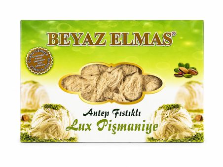 Beyaz Elmas Büyük Boy Pişmaniye 250 Gr - Kakaolu Geleneksel Türk Pişmaniyesi - Tel Helva
