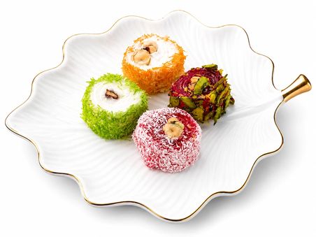 Beyaz Elmas Premium Lokum Fitil 350 Gr - Karışık Kuruyemişli Türk Lokumu - Fıstıklı Fındıklı Hediyelik Lokum