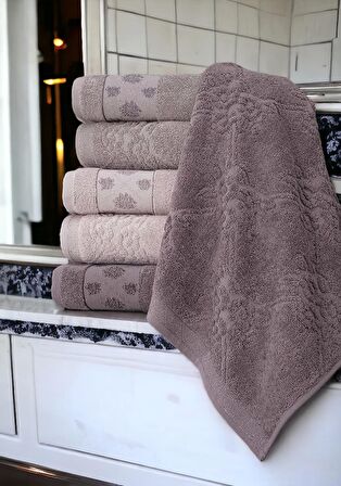 Lavanta 6lı El-Yüz Havlusu 50x90 cm