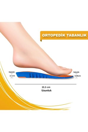 Ortopedik Memory Foam Ayakkabı Tabanlığı, Natural Kemer Destekli, Masaj Yapan Ayakkabı Tabanlığı