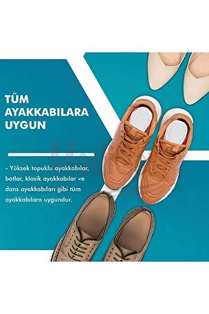 MG12 - Topuklu Ayakkabı Ve Babet Yapışkanlı Jel Iç Tabanlık | Yumuşak, Kayma Önleyici Yastıklama