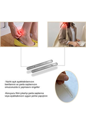 MG15 - Bakım Seti 2 | Ayak Ve Çanta Destek Seti, Nasır Koruma, Yumuşak Şok Emici Yapışkanlı Jel