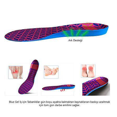 Memory Foam, Darbe Emici, Ark Desteği, İş Ayakkabıları İçin Yumuşak İç Tabanlık