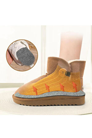 LX07 - Keçe Iç Tabanlık | Sıcak Ve Ferah Tutan, Yumuşak Destek, Kışlık Kullanım Için Ayakkabı Taban