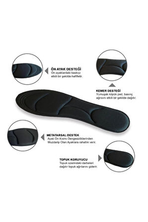 BC03 | Memory Foam, Tüm Ayakkabılarla Uyumlu, Rahat, Konfor, Darbe Emici Ve Yumuşak Iç Tabanlık