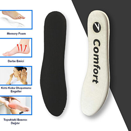 Memory Foam Yumuşak Ayakkabı Tabanlığı, Akıllı Hafızalı Spor Tabanlık, Ayakkabı İç Tabanı