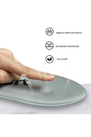 SG01 | Yumuşak Memory Foam Hafızalı, Günlük Ayakkabı Tabanı, Darbe Emici, Konforlu Iç Tabanlık