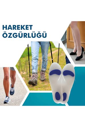 MG01 - Silikon Ortopedik | Ark Destekli, Darbe Emici, Topuk Dikeni için Yumuşak İç Tabanlık