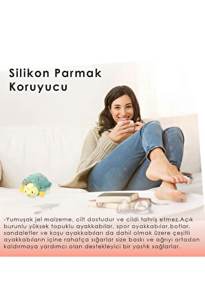 MG06 - Silikon Parmak Koruma | Yumuşak ve Esnek, Nasır Bölgesini Koruyucu Ped