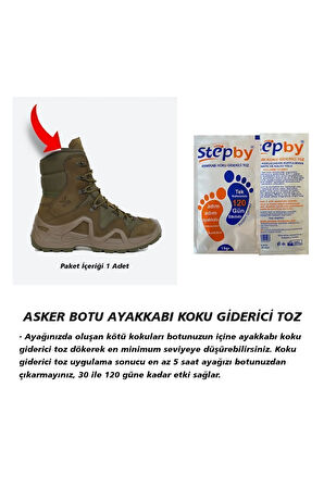 BG184.ML | Yumuşak Memory Foam Asker Botları için İç Tabanlık, 2x Vatka ve Koku Önleyici Toz