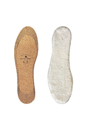 LX09 - Vegan Doğal Mantar Bej Peluş | Doğal Isı, Soğuk Havalara Özel, Sıcak Tutan Iç Tabanlık