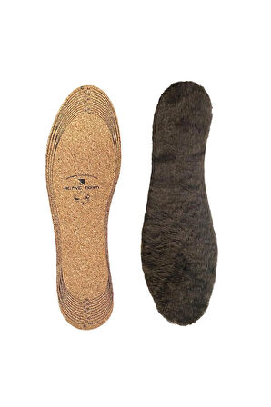 LX09 - Vegan Doğal Mantar Kahverengi Peluş | Doğal Isı, Soğuk Havalar Için, Sıcak Tutan Iç Tabanlık