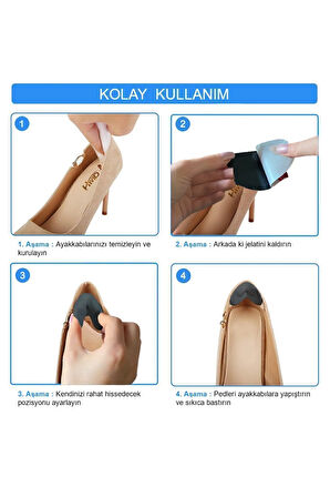 SP06 - Yapışkanlı Bilek Koruma | Topuk Vurma Önleyici Ve Ayakkabı Daraltma Yumuşak Sünger Ped