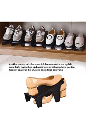 OG03 - Ayakkabı Rampası |Ayakkabı Istifleme Için Uygun, Dolap Içi Organizer