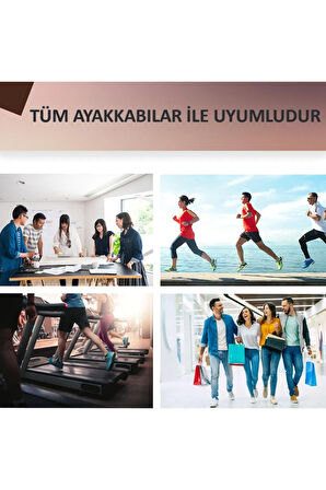 LT05 - Deri Topuk Koruyucu | Topuk Dikeni Önleyici, 1 Cm Boy Uzatma, Ter Emici, Hakiki Deri Destek