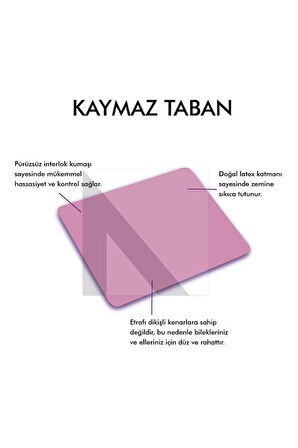 MP05 - 100x50 3xlarge Pembe Gaming Mousepad | Kaymaz Taban, Oyuncu Gamepad,ev,ofis,oyun Masa Matı