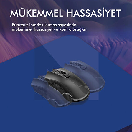 ACTIVE TEAM - Gaming Oyuncu Mouse Pad, Kaymaz Taban Gamer Mousepad, Masa Koruyucu Masa Matı, Ofis Tipi Klavye ve Fare Altlığı (Siyah, 22x18 cm - S)