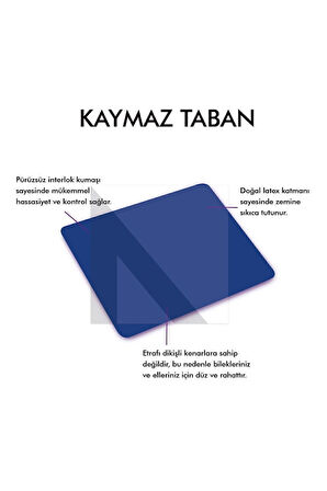 MP05 - 70x30 Large Mavi Gaming Mousepad | Kaymaz Taban, Oyuncu Gamepad, Ev, Ofis, Oyun Masa Matı