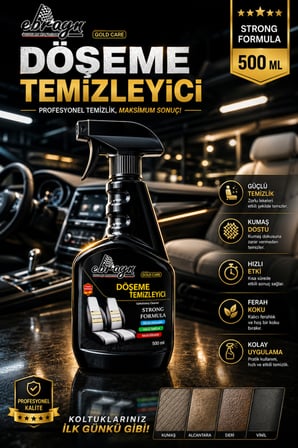 Ebrayn Döşeme Temizleyici Güçlü Formül 500 ml - Oto Koltuk ve Halı Temizleme Spreyi