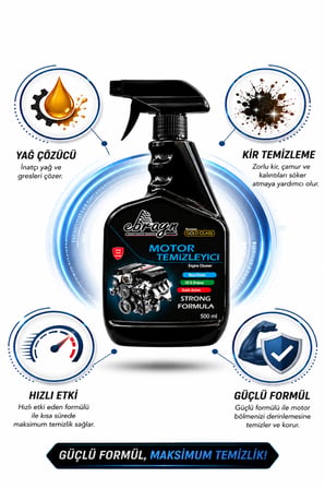 Ebrayn Araç Motor Temizleyici Blok ve Parça Temizleme Sıvısı 500 ml - Hızlı Etki