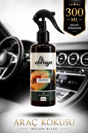 Ebrayn Araç ve Ev Kokusu Melon Bliss Kavun Kokulu Kalıcı Sprey 300 ml