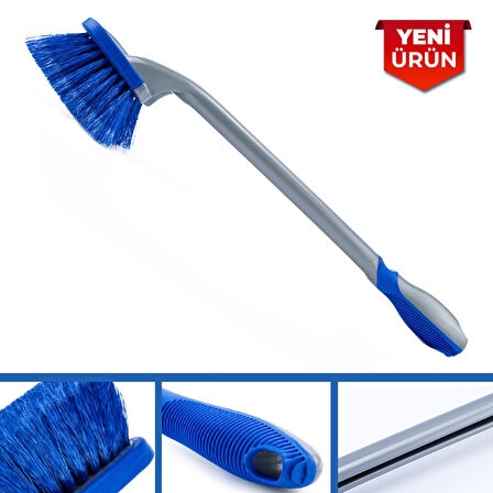 Uzun Saplı Çok Amaçlı Jant Detay Temizlik Fırçası 2365
