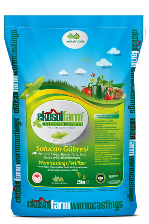 EKOSOLFARM SOLUCAN GÜBRESİ 25 KG WORM CASTINGS
