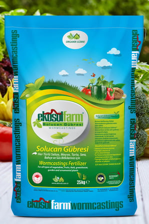 EKOSOLFARM SOLUCAN GÜBRESİ 25 KG WORM CASTINGS