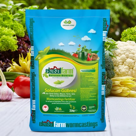 EKOSOLFARM SOLUCAN GÜBRESİ 10 KG WORM CASTINGS